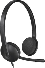 Logitech H340 USB Over Head Headset - Black