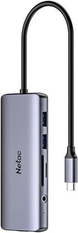 Netac WF15 11-in-1 type-C Expansion Hub HDMI RJ45 VGA 4xUSB SD