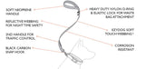 Dog Lead - Ezy Dog Soft Trainer Leash - Blue