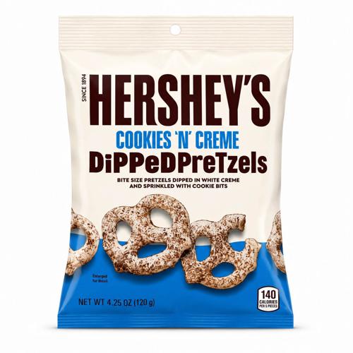 Chocolate Dipped Pretzels 120g Hershey's Pack of 12