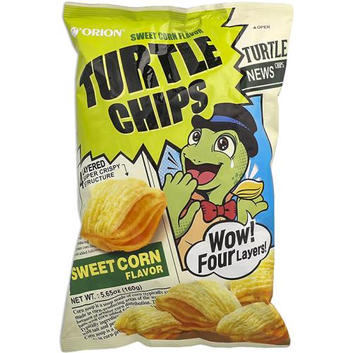 Sweet Corn Flavour Corn Snacks 160g Turtle Pack of 12