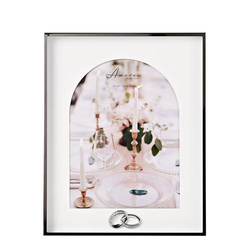 Amore Box Arch Photo Frame With Rings 6x8in