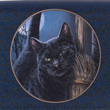 Lisa Parker A Brush With Magick Cat Purse Navy 18.5cm - Nemesis Now