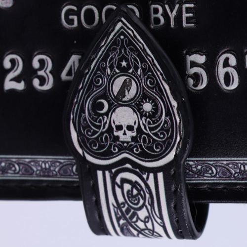Spirit Board Embossed Purse Ouija Wallet Black 18.5cm - Nemesis Now
