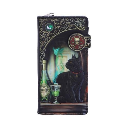 Lisa Parker Absinthe and Black Cat Familiar Purse 18.5cm - Nemesis Now