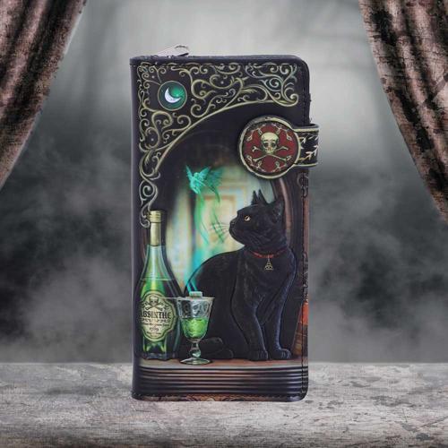 Lisa Parker Absinthe and Black Cat Familiar Purse 18.5cm - Nemesis Now