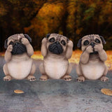 Three Wise Pugs 8.5cm - Nemesis Now