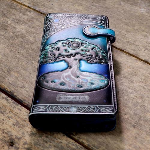 Tree of Life Pagan Moon Embossed Purse 18.5cm - Nemesis Now