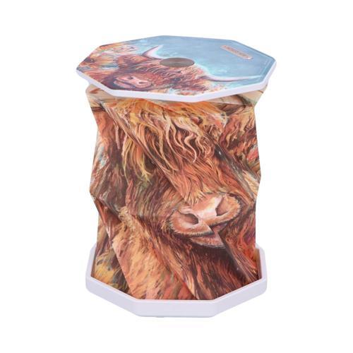Highland Cow Foldable USB Rechargeable Lamp 21cm - Nemesis Now