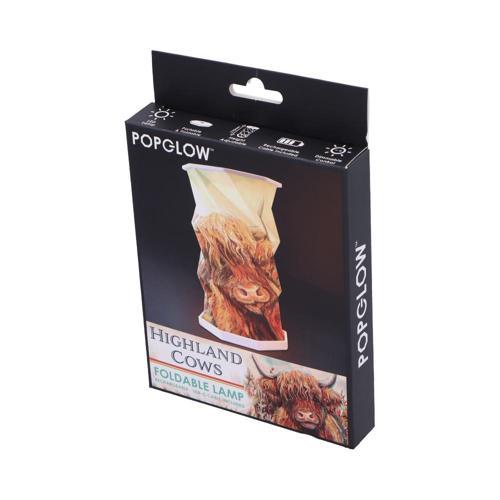 Highland Cow Foldable USB Rechargeable Lamp 21cm - Nemesis Now
