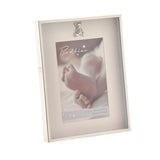 Baby Photo Frame 4x6in - Bambino Silver Border Teddy