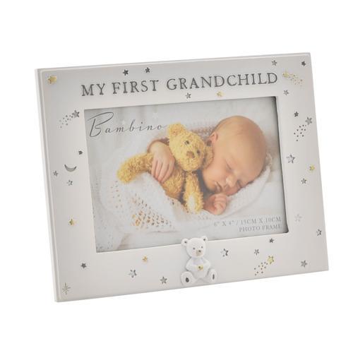 Baby Photo Frame - Bambino Resin First Grandchild 6x4in