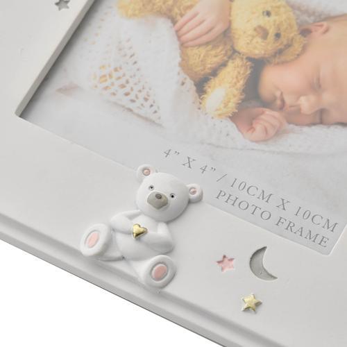 Baby Photo Frame - Bambino Resin Baby Girl 4x4in