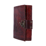Pentagram Leather Embossed Journal with Lock - Nemesis Now