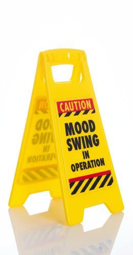 Mood Swing Desk Warning Sign - Pack of 2