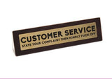Customer Service Wooden Desk Sign - Pack of 2