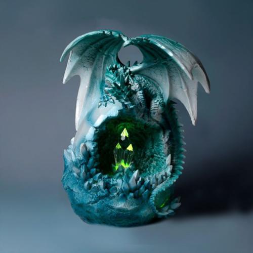 LED Crystal Ice Cave Dragon Figurine - Dark Legends