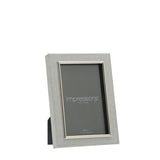 Photo Frame - Impressions Grey Faux Wood & Silver 4x6in