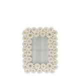 Photo Frame - Impressions White Resin Daisy 4x6in