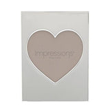 Photo Frame - Impressions Heart Aperture Metal Plated 5x5in