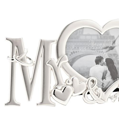 Mr & Mrs Silver-Plated Photo Frame