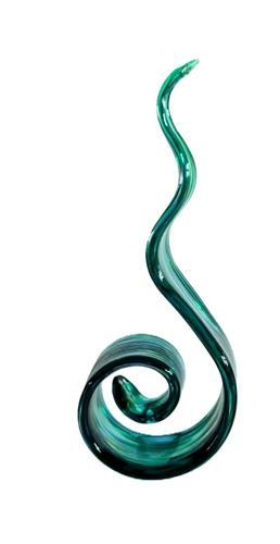 Kiwiana Koru Glass Art 11x6x28cm - Pack of 2