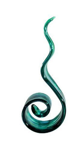 Kiwiana Koru Glass Art 11x6x28cm - Pack of 2
