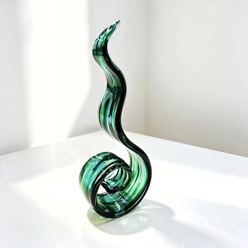 Kiwiana Koru Glass Art 11x6x28cm - Pack of 2