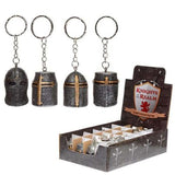 Medieval Knight Helmet Keyring - Pack of 24