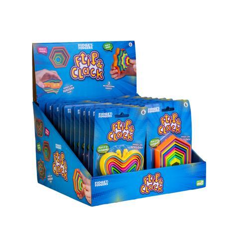 Flip & Clack Sensory Fidget Toy - Pack of 24