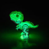 Glow in the Dark Skeletal Dinosaur Toy - Pack of 4