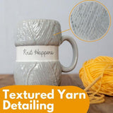 Knitting Mug - Knit Happens - Pack of 2