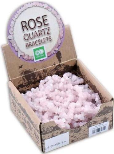 Rose Quartz Bracelet with Display - Pack of 25