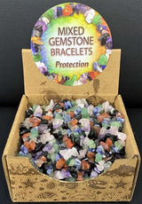Mixed Gemstone Bead Bracelet - Pack of 25