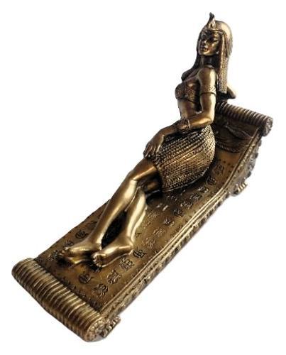 Reclining Cleopatra Bronze Statue