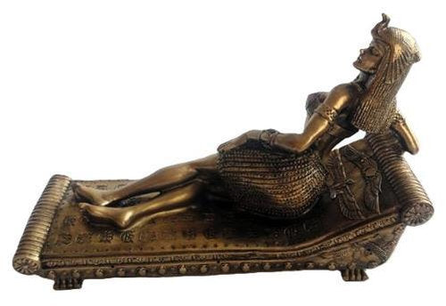 Reclining Cleopatra Bronze Statue