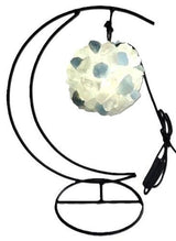 Crystal LED Moon Lamp - Blue Quartz & Clear Quartz