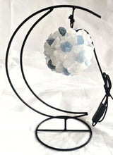 Crystal LED Moon Lamp - Blue Quartz & Clear Quartz