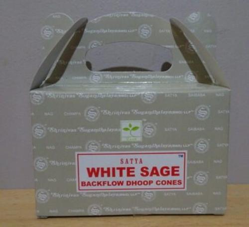 Backflow Dhoop Cones - Satya White Sage