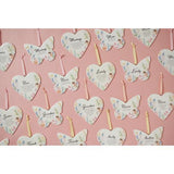 The Cottage Garden Floral Hanging Heart - Mum - Pack of 6
