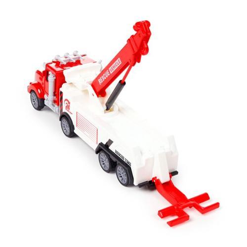 Construction Rescue Truck with Crane Friction Toy