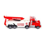 Construction Rescue Truck with Crane Friction Toy