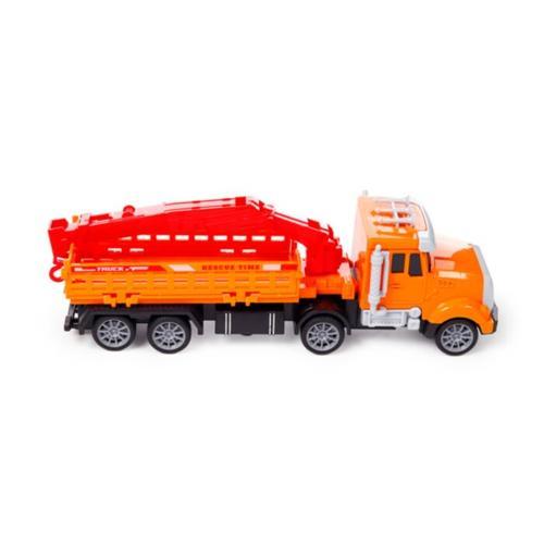 Construction Rescue Truck with Crane Friction Toy