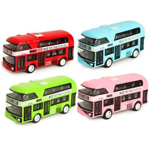 City Bus Pull Back Toy - Pack of 12