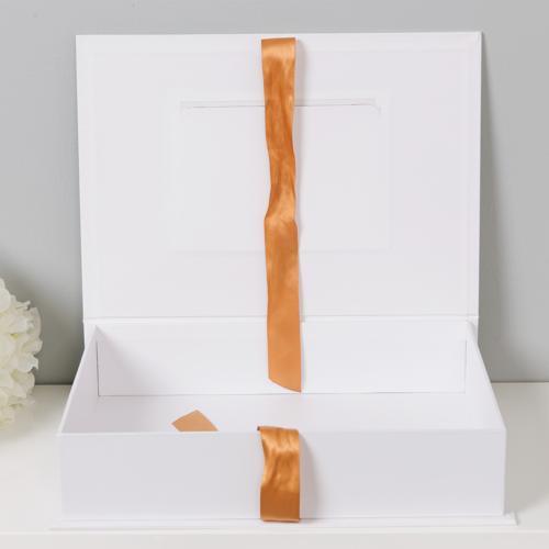 Mr & Mrs A4 Wedding Keepsake Box - Gold Foil