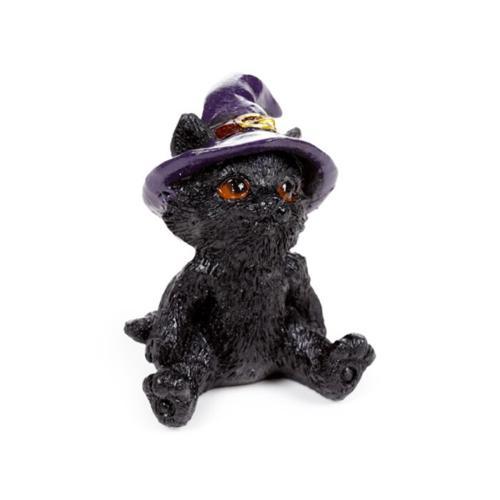 Witches Magical Black Cat Resin Figures - Pack of 12