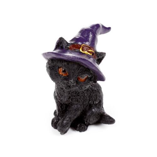 Witches Magical Black Cat Resin Figures - Pack of 12