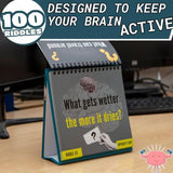 Riddle a Day Desktop Flip Book - 100 Riddles - Pack of 2