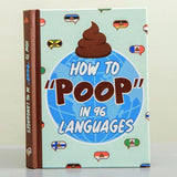 How To Poop in 96 Languages Funny Gift Book - Pack of 6