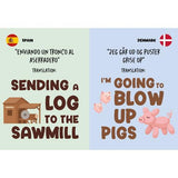 How To Poop in 96 Languages Funny Gift Book - Pack of 6